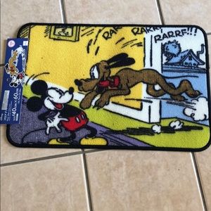 Disney Mickey and Pluto Bath Mat **NEW**